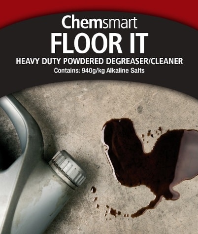 Chemsmart Floor It product for Workshop Floor Cleaning
